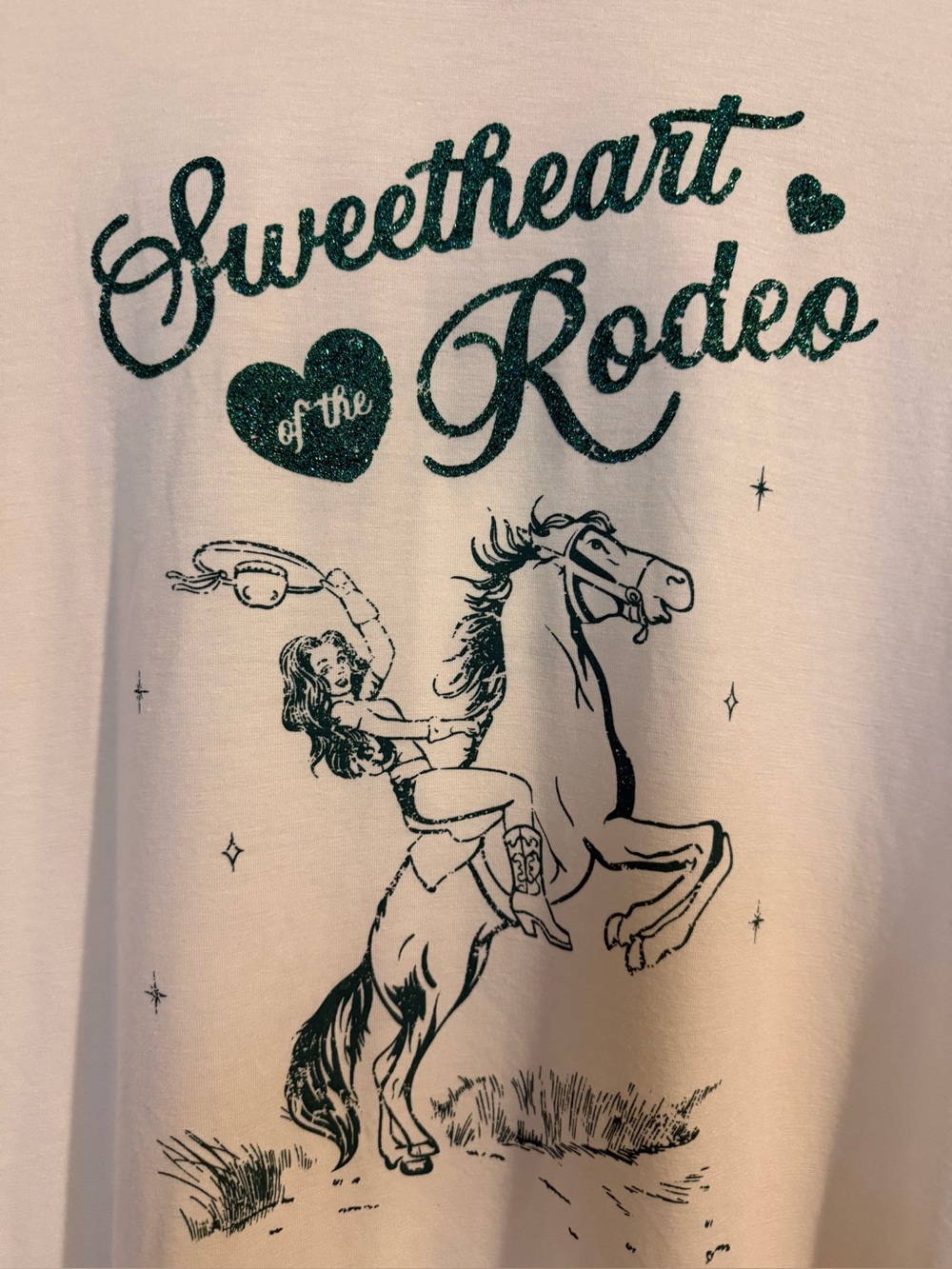 Oak & Trellis Women's short sleeve T-Shirt sweetheart rodeo sz medium m